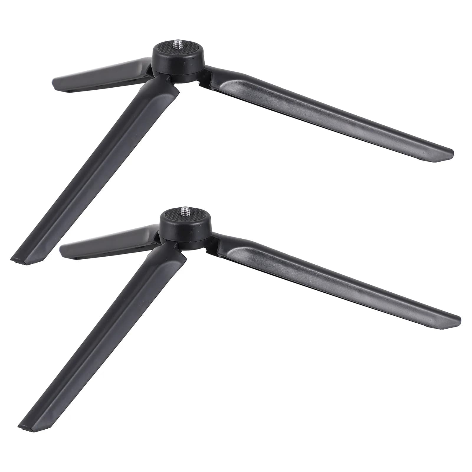 2Pcs Folding Broadcast Tripod Compact Tabletop Tripod for Mobile Phone Camera Webcam Video Recording Studio Desk Mount Anti-Slip