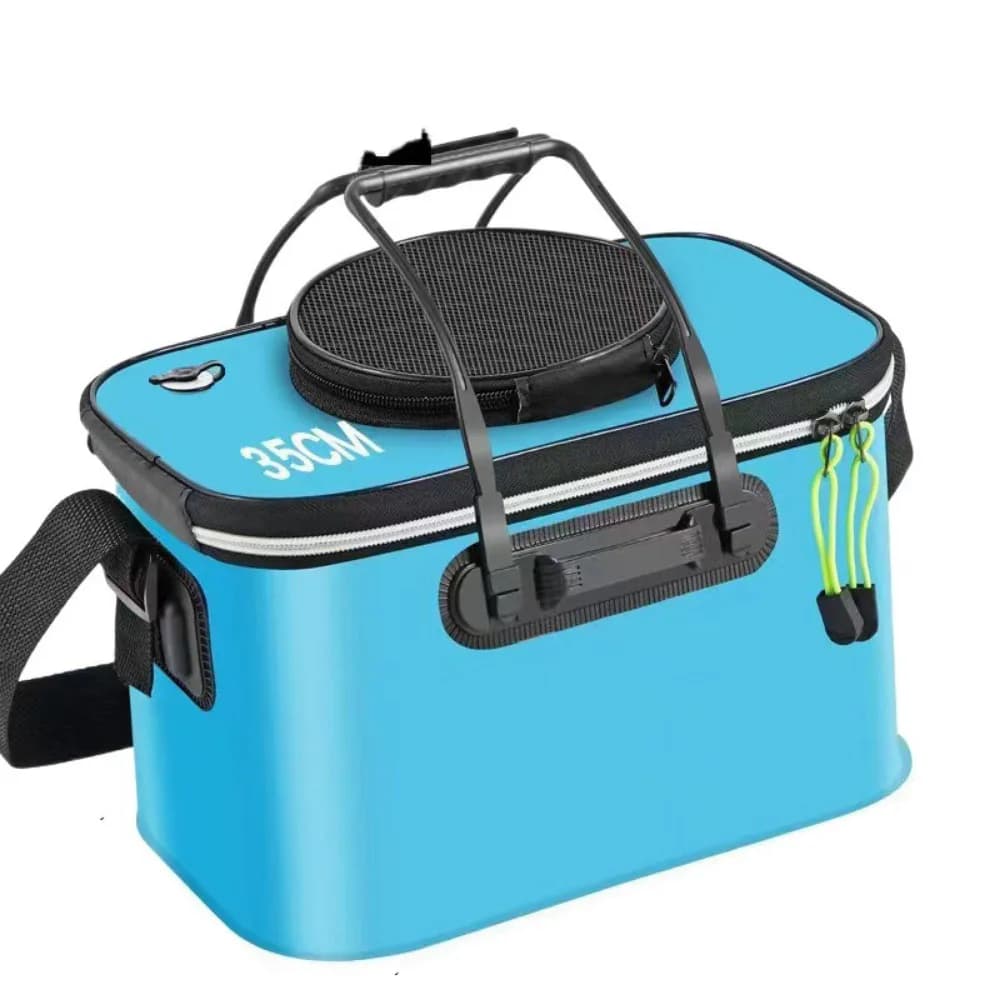Water Resistant Foldable Fishing Bucket Box for EVA thickened Live Fish Equipment Bag for Durable and Portable Fishing Equipment