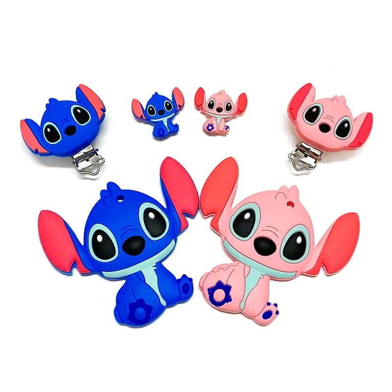 1/3/10 pezzi in silicone Mini nuove perline Stlch Baby Dummy Cartoon ciuccio accessori giocattolo