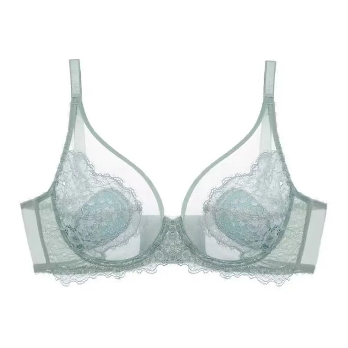 Biancheria intima rosa per donna, seni sottili, grandi, seni piccoli, coppe piene raccolte, reggiseno Anti-caduta e ultrasottile. Set reggiseno