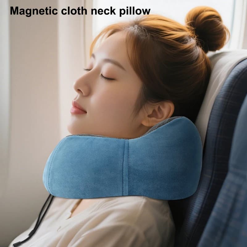 Cuscino da viaggio portatile a forma di U con cappuccio in memory foam Cuscino morbido per il sonno Supporto per il collo per aereo Ufficio Aereo Treno Ufficiale e casa