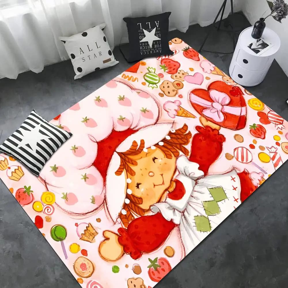 S-strawberry-shortcakeS tappetino da bagno tappetino da bagno antiscivolo assorbe l'acqua cuscino a striscia lunga tappetino Bedroon zerbino di benvenuto