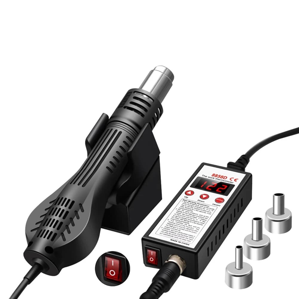 Stazione di Saldatura e Dissaldatura ad Aria Calda AB46-Micro, 700W, Pistola Termica per Riparazioni, Spina EU