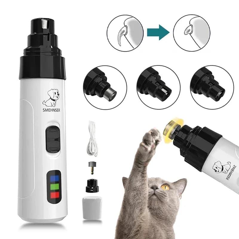 Tagliaunghie elettrico per cani, cuccioli, gatti, tagliaunghie professionale per toelettatura di animali domestici, punta diamantata, testina di ricambio, tagliaunghie per cani