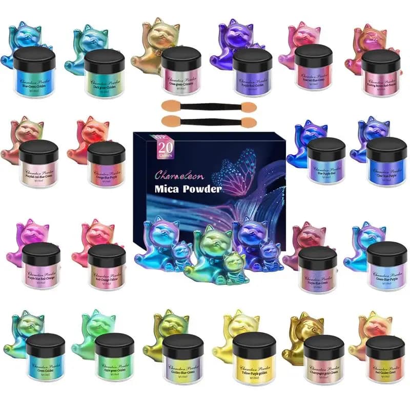 10/20 Colors Set Resin Color-changing Pigment Epoxy UV Resin Pigment Colorant DIY Resin Jewelry Making Resin Tools Accessories
