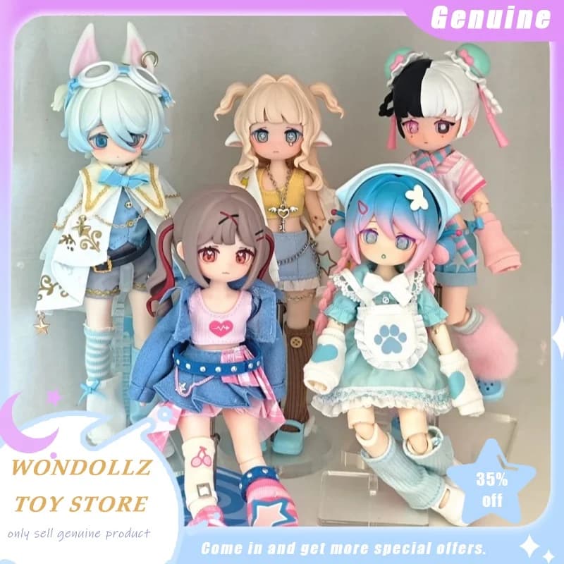 Genuine Freedom Advocates Electronic Cute Pet 1/12 Bjd Blind Box Kawaii Girl Action Figure Desktop Ornament Trendy Toy Girl Gift