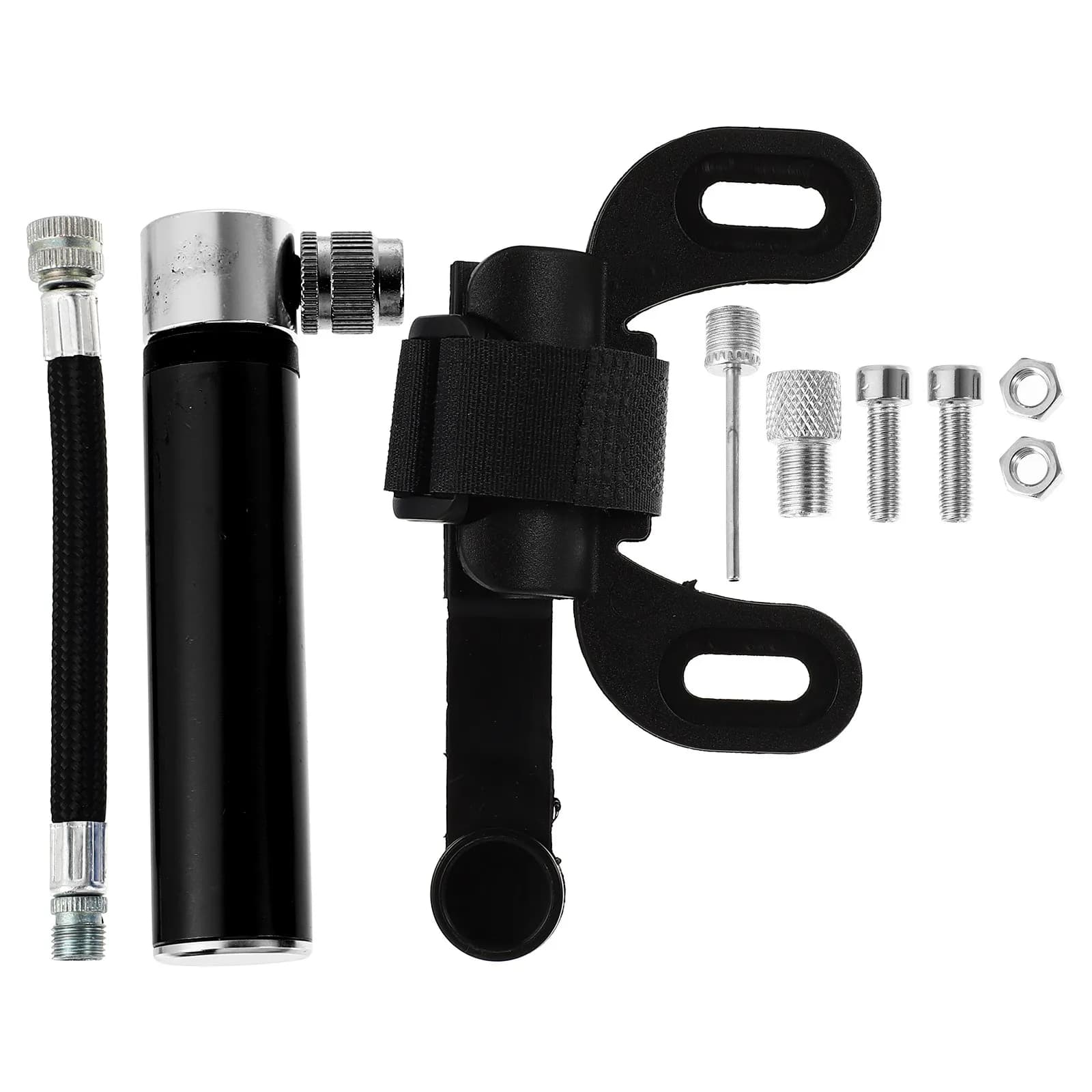 Mini pompa per pneumatici portatile per bici, gonfiatore ad alta pressione, leggero, antiscivolo, facile da trasportare, multiuso, in lega di alluminio, resistente