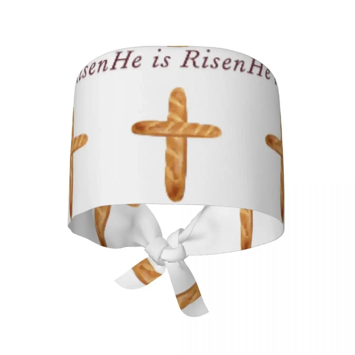 He Is Risen, Shirley's Bread Apron (Community) Scrub Hat Doctor Working Surgical Cap Unisex Adjustable Nursing Caps for Dentist