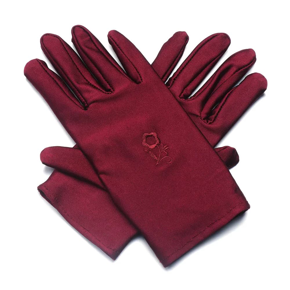 1 paio di attrezzature da ciclismo alla moda guanti sottili ricamati per protezione solare guanti di protezione solare guanti da guida guanto estivo