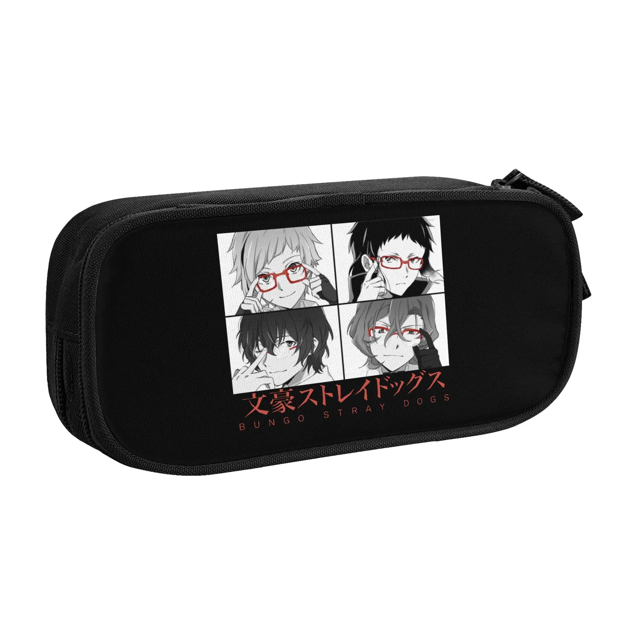 Classic Dazai Osamu Bungo Stray Dogs Pencil Cases Anime Pencil Box Pen Holder for Girl Boy Bags Students School Gifts Stationery