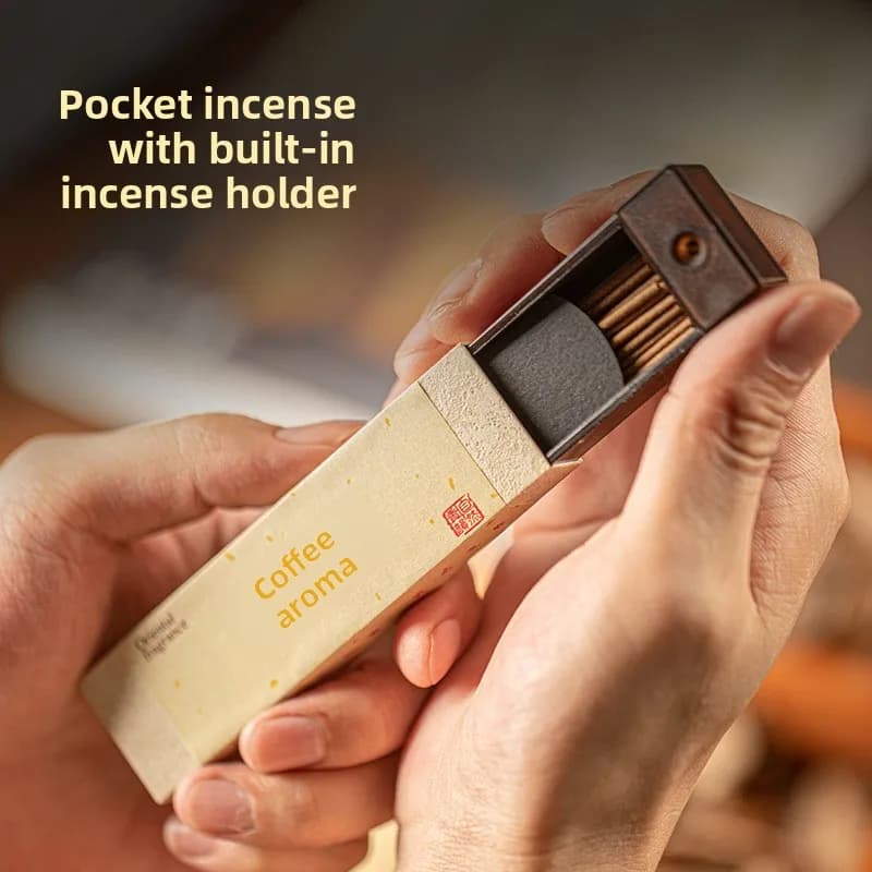 Best Selling Sandalwood Incense Sticks Coffee Fruit Fragrance Home Portable Pocket Incense