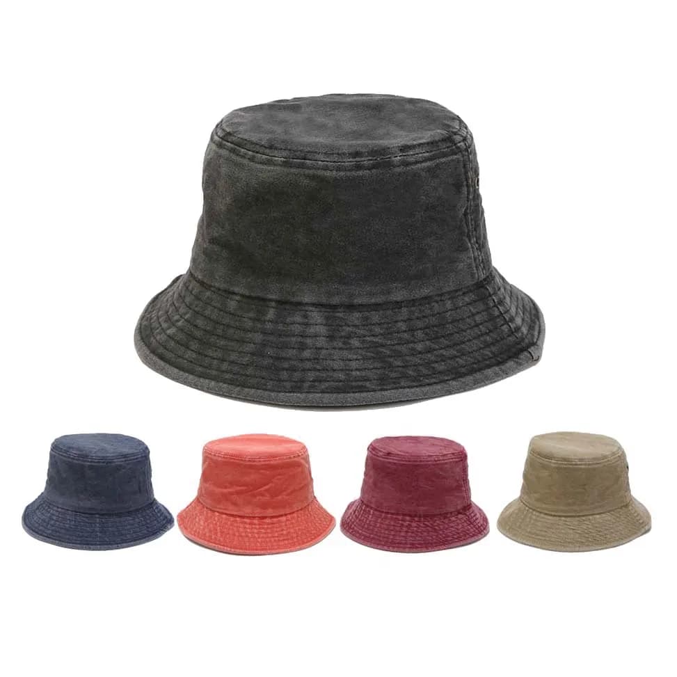 2023 Nuovo Cappello Da Pescatore Pieghevole Lavato Denim Cappelli A Secchio Unisex Moda Bob Caps Hip Hop Gorros Uomini Donne Panama Benna Cap