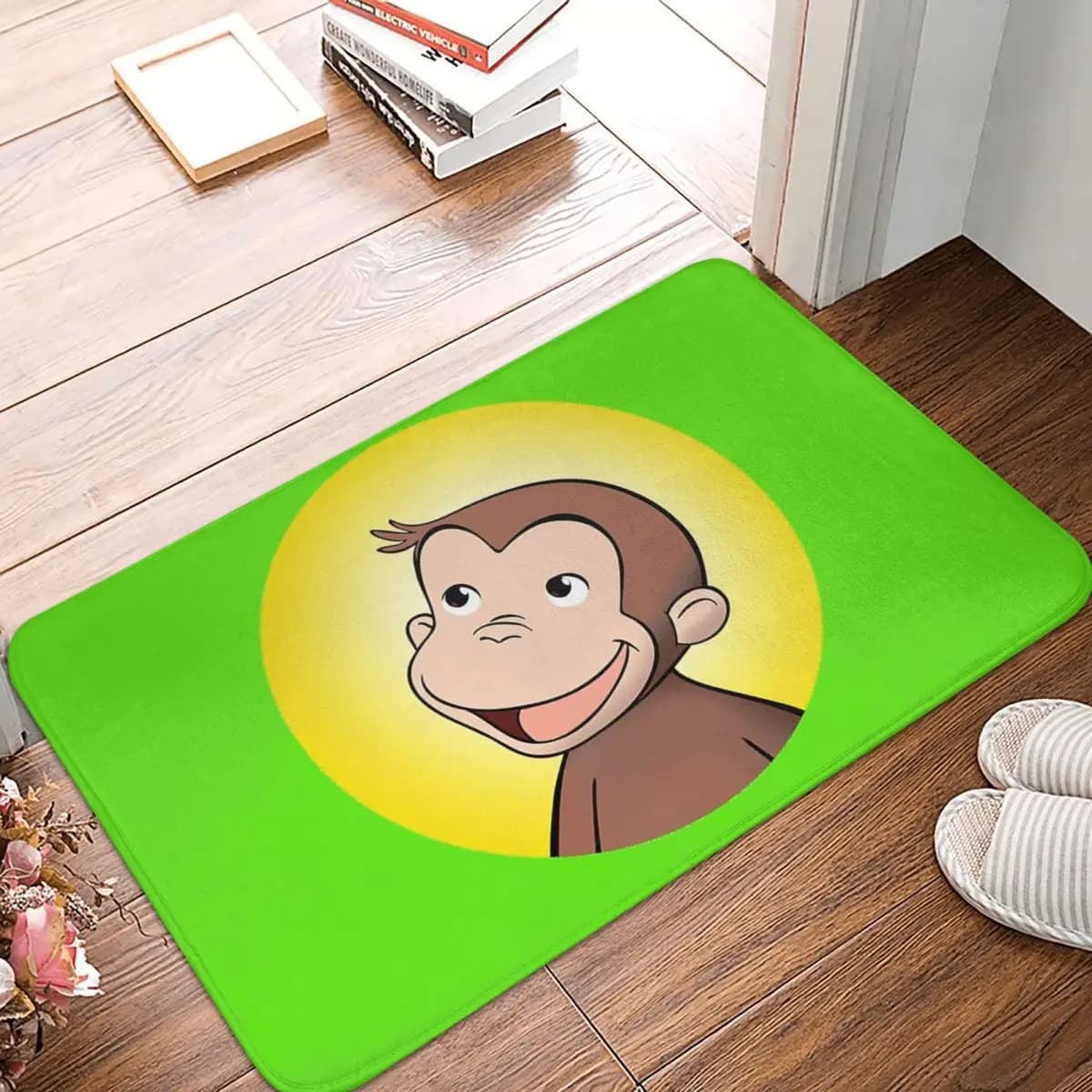 Curious George Doormat Kitchen Entrance Home Floor Mat Non-slip Carpet Rug for Living room Footpad Mats