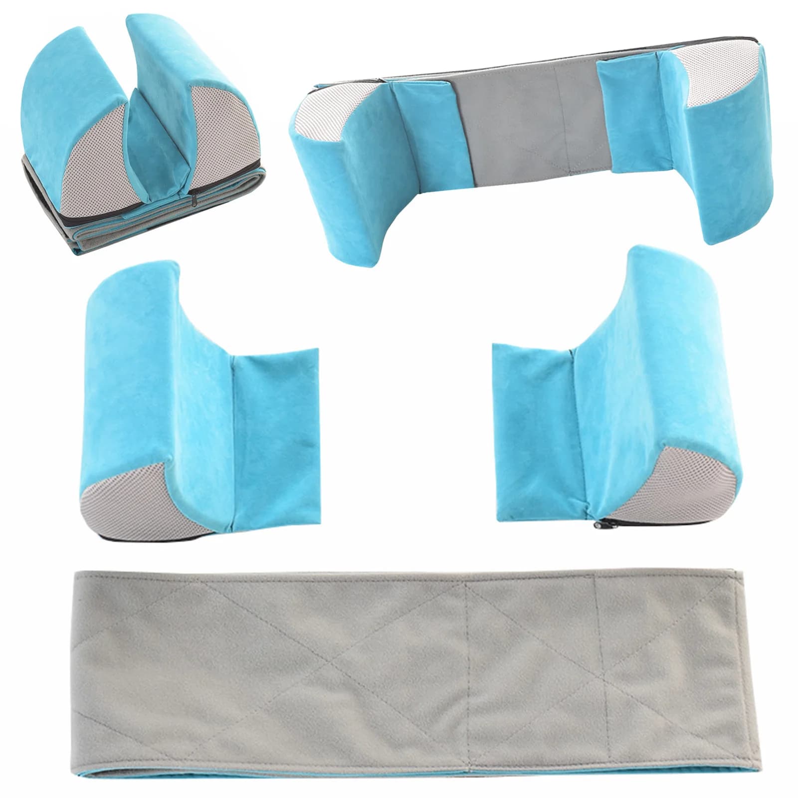 Wheelchair Lateral Support Cushion Adjustable Lateral Foam Wedge Side Guards Wheelchair Back Support Pad for Elderly