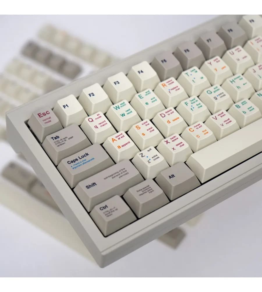Keycap PBT Sublimation Customized Cherry Original Factory Highly Adaptable 61 Retro Programmer 143 Keys Mechanical Keyboard