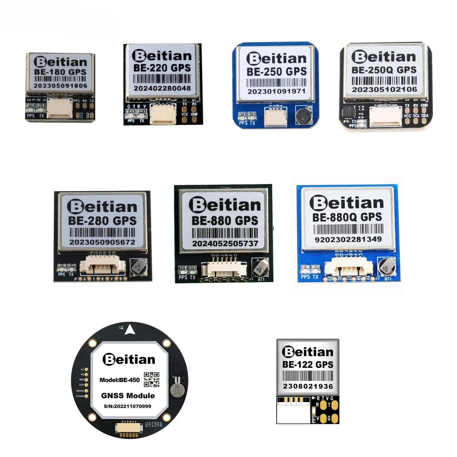 EIBTIAN M10 GPS module GALILEO GNSS level TTL receiver with very low power for vehicle drone monitoring