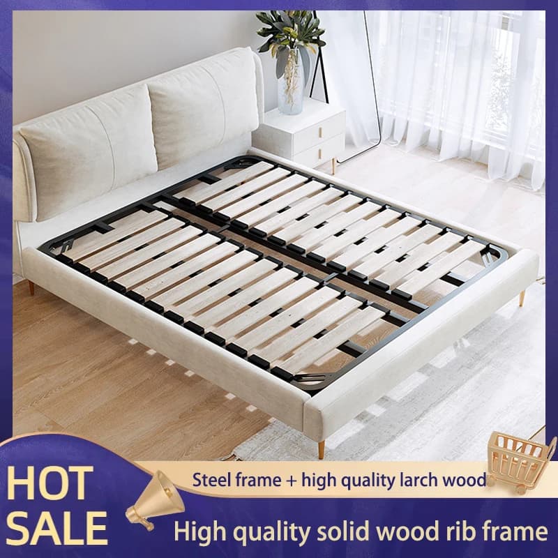 Struttura letto Tatami Row Frame con meccanismo di sollevamento ammortizzato, disponibile nelle misure 1.2m, 1.5m, 1.8m, con supporto per telaio letto potenziato Dragon Frame