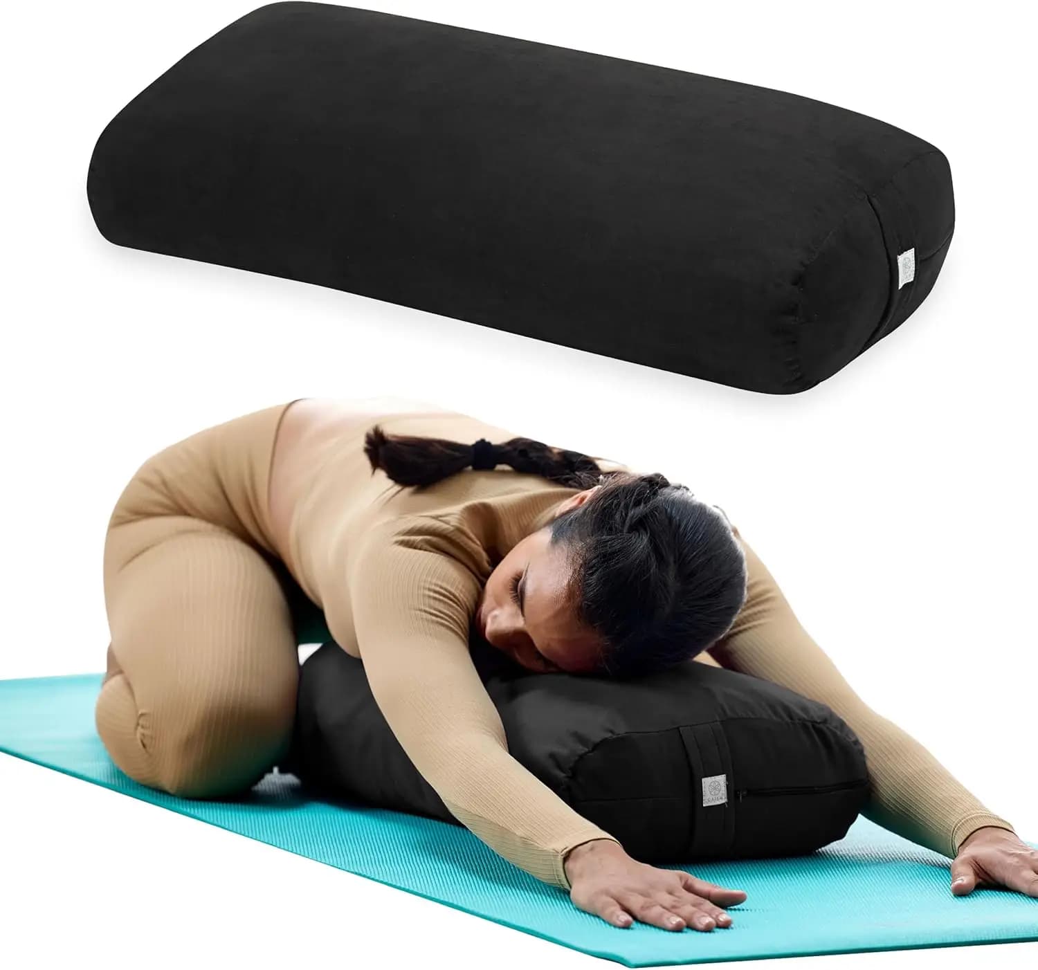 Cuscino Rotondo Morbido per Yoga, Meditazione, Massaggio e Supporto Lombare con Imbottitura in Cotone e Fodera Lavabile