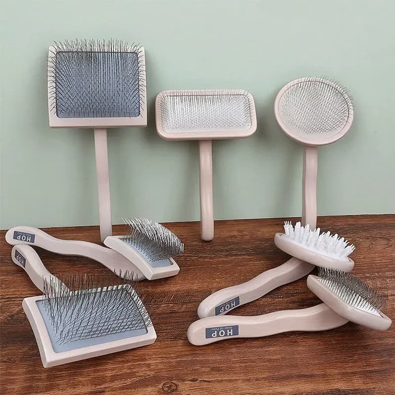 Pettine per depilazione per cani da compagnia Prodotti per la pulizia del cane Ago Spazzola per capelli lunghi Cucciolo di gatto Massaggio Spazzola da bagno Strumenti per toelettatura animali Accessori