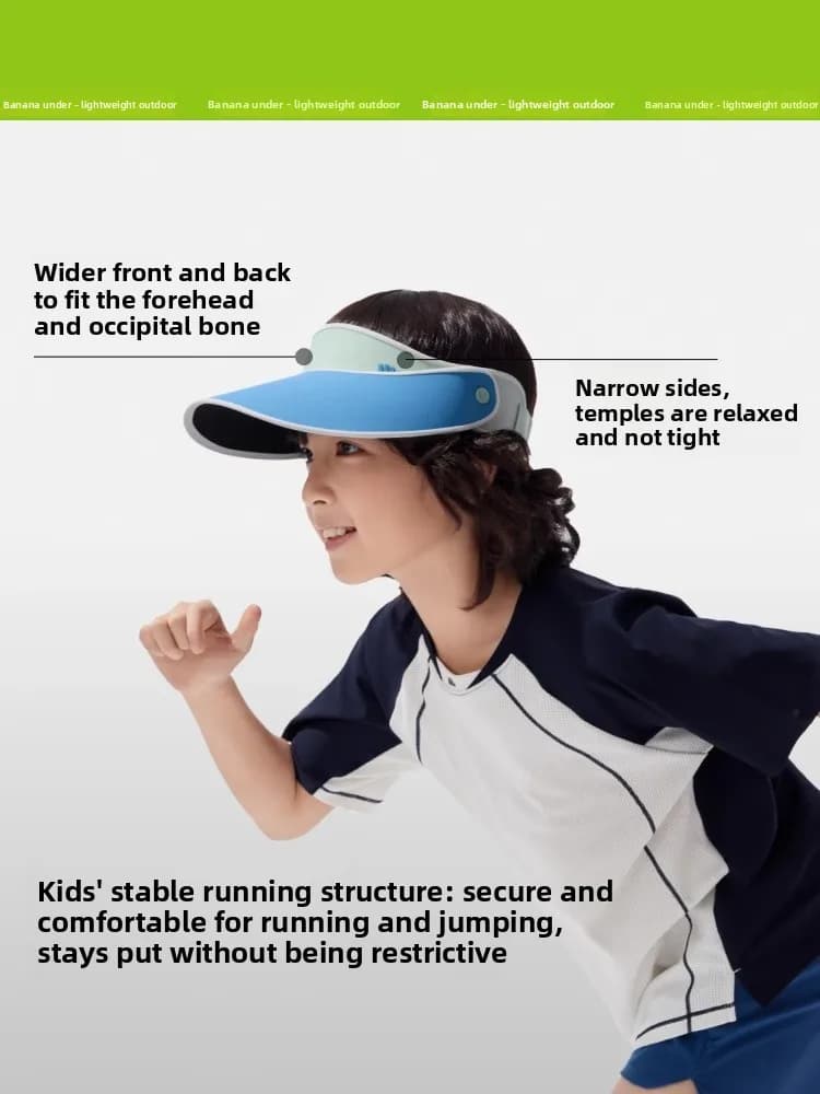 Cappello da Sole per Bambini Bananain, Protezione Completa UPF50+ UV, Traspirante con Rete, Unisex, Estivo, Anti-UV