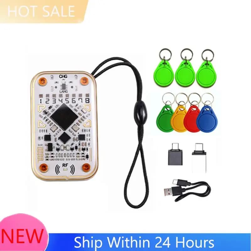 【DISPONIBILE】Lettore di Chip RFID Chameleon Ultra + 4XCUID 3XUID, Emulatore di Carte Intelligenti, Decodificatore di Carte IC ID NFC 125K 13.56M