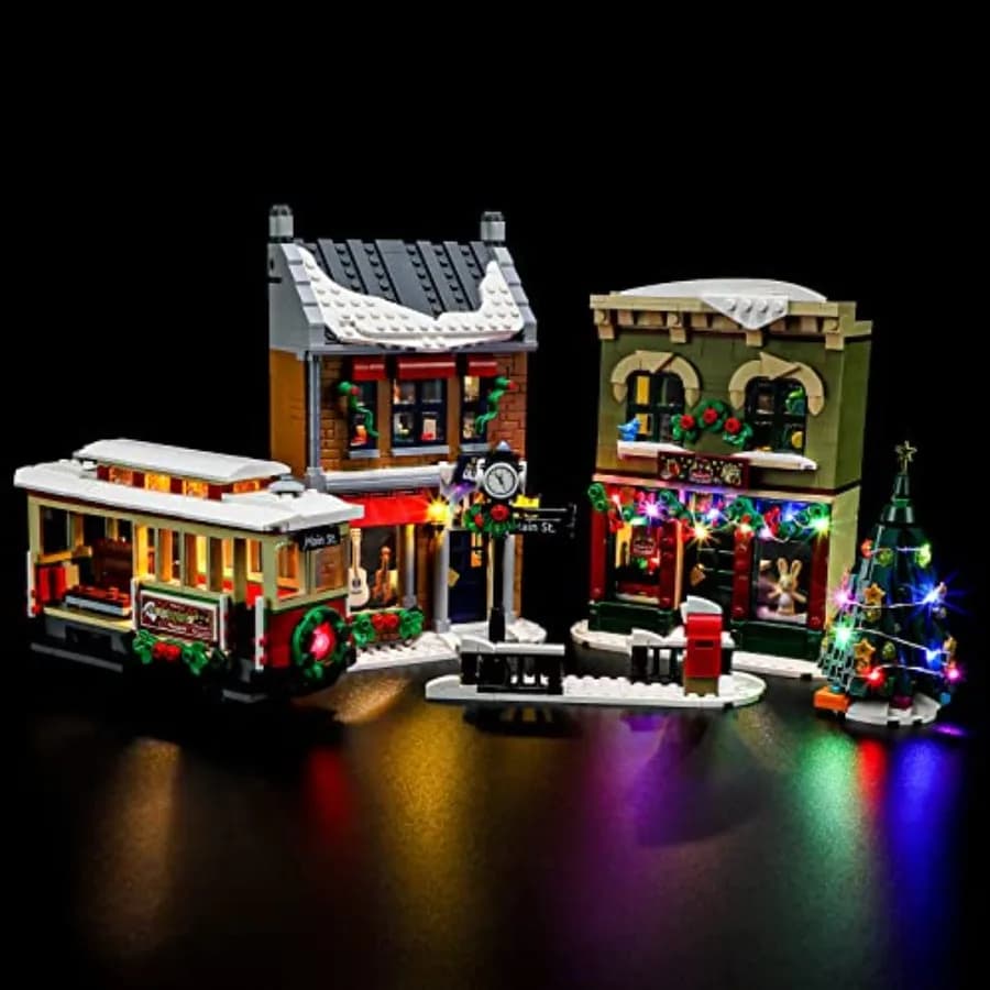Kit di Illuminazione LED BRIKSMAX per LEGO-10308 Holiday Main Street - Compatibile con il Modello di Costruzione Lego Icons - Set Lego Non Incluso