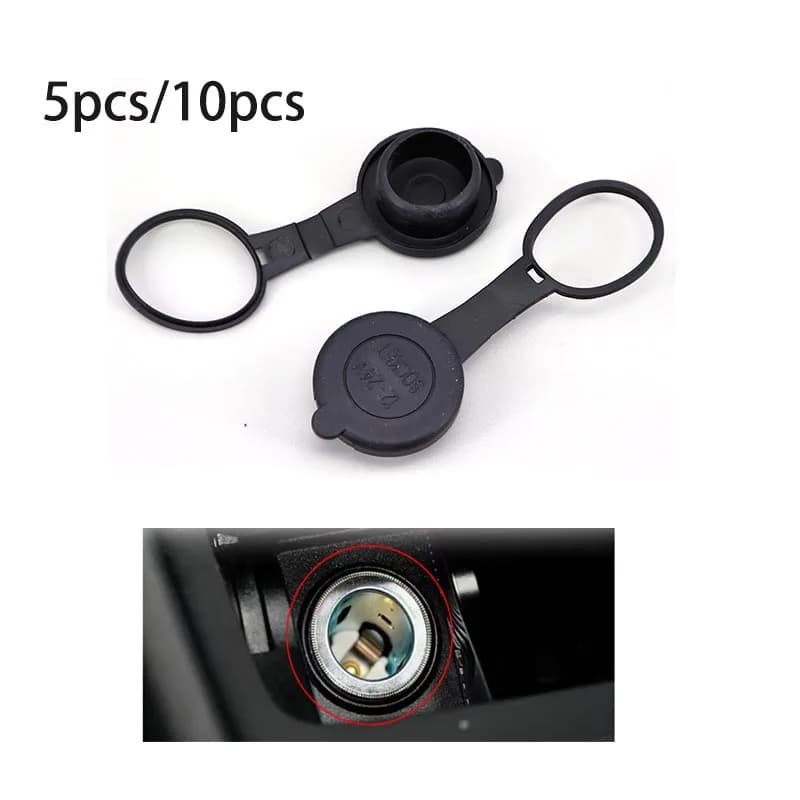 5/10pc Car Cigarette Female Socket Lighter Lid Outlet 12V Outlet Waterproof Cap Dustproof Cover Plug Cap Car Accessories