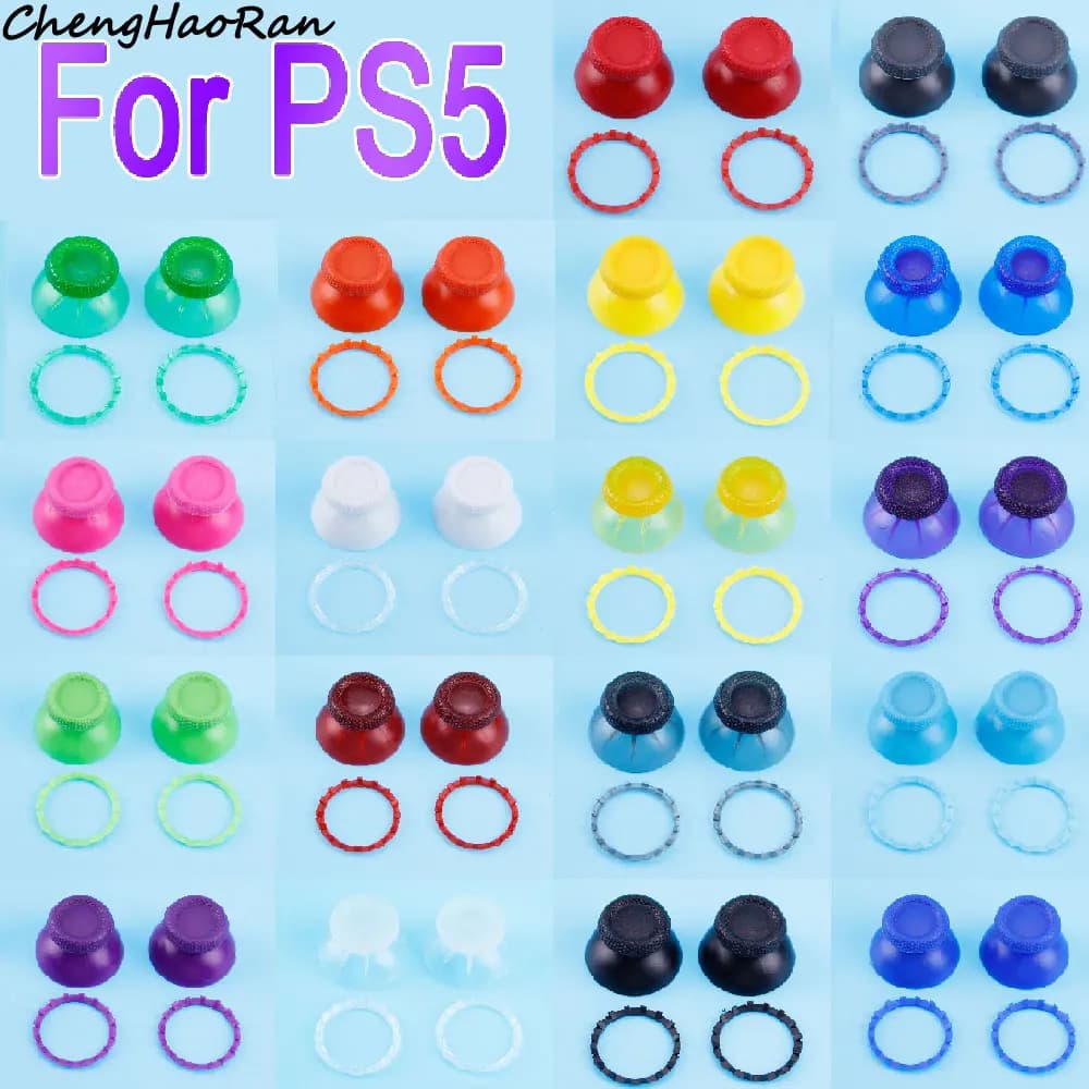 1 Set per Controller PS5 coperchio per Joystick analogico 3D con copertura per fungo analogico con parte in plastica ad anello evidenziato
