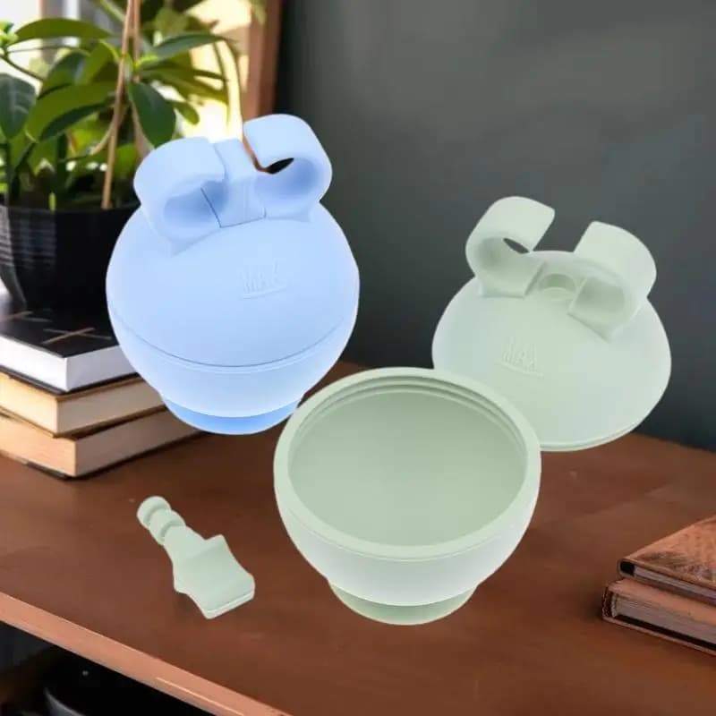 Stampo Lce per massaggio di bellezza con cubo in silicone con rullo per il viso di ghiaccio per gonfiore degli occhi Lce Rullo per il viso Ridurre i pori con manico