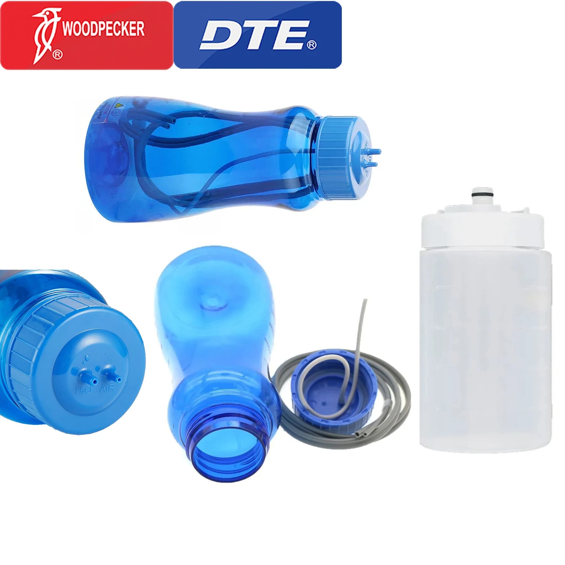 Bottiglia d'acqua per ablatore dentale Woodpecker per sistema di alimentazione automatico D7 UDS-E/AT-1 300/400/900ML Attrezzatura odontoiatrica