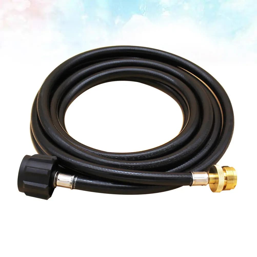 Adattatore per Tubo Serbatoio Propano da 12 Piedi, Convertitore da 1 a 20 Libbre, Tubo Gas ad Alta Pressione per Grill, Riscaldatore, Fornello da Campeggio QCC1