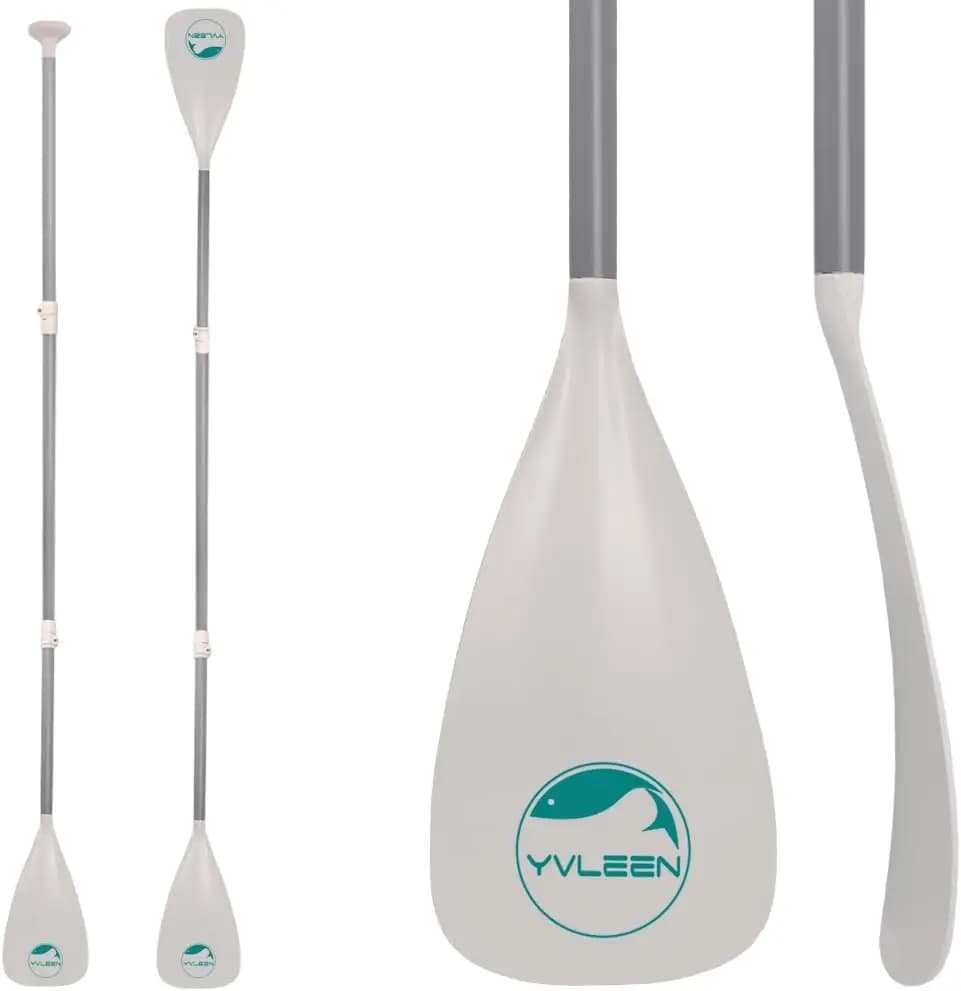 Pagaia SUP regolabile in alluminio, pagaia galleggiante per kayak in 4 pezzi, pagaie convertibili per Stand Up Paddleboard