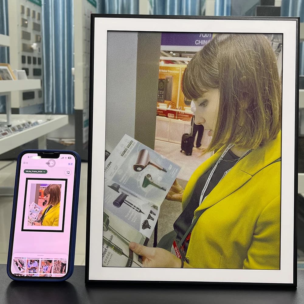 Low Power 13.3" E Ink Electronic Photo Frame Static Image Output For Home Decor Art Gallery Business Ads Digital Picture Frame