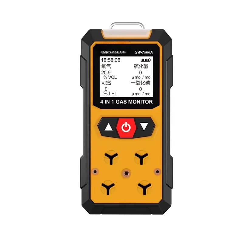 4 in 1 Gas Detectors Toxic Carbon Monoxide Combustible Hydrogen Sulfide Oxygen SW-7500A