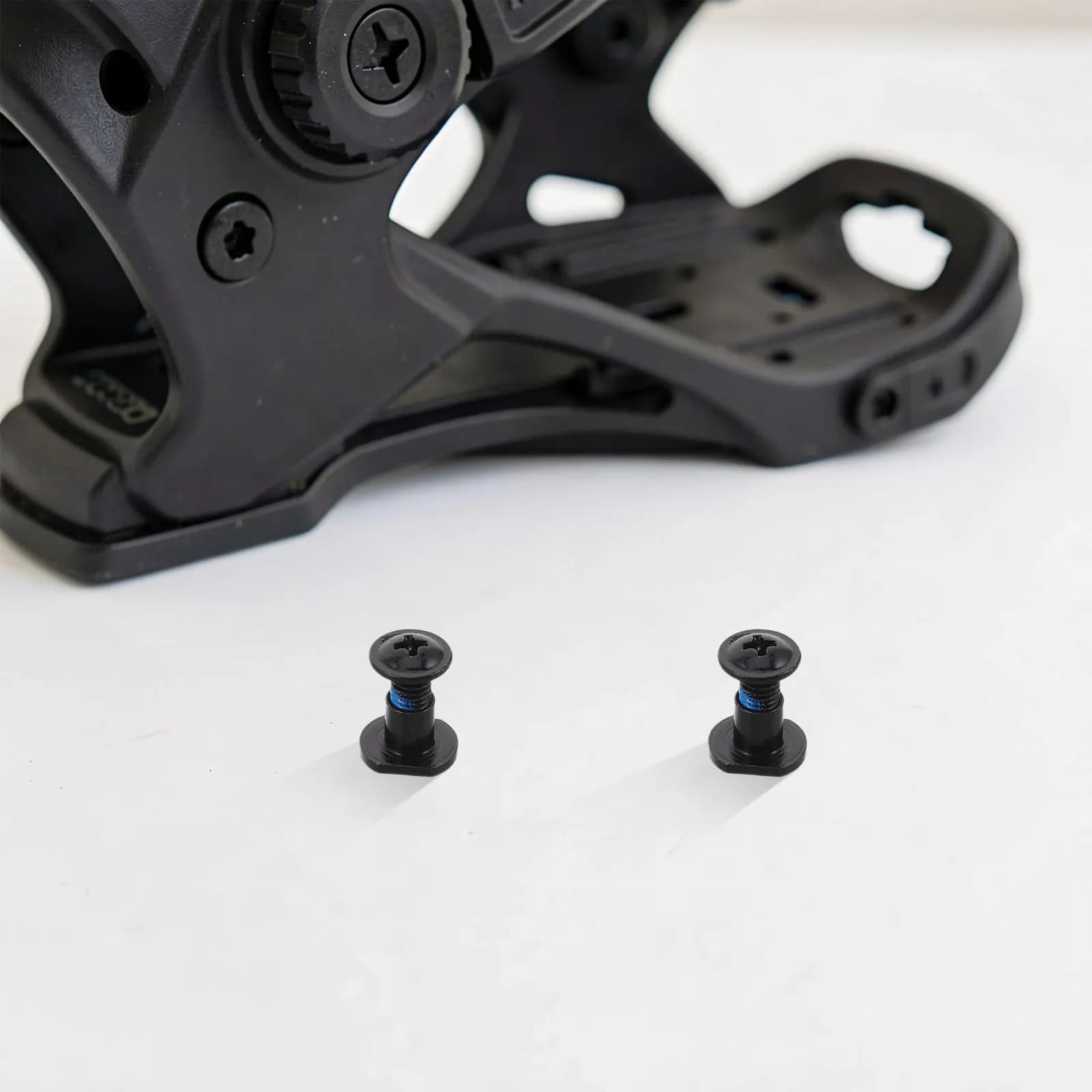 4 Pcs Snowboard Binding Screws Mounting for Replacement Metal Kit Black Ski Parts