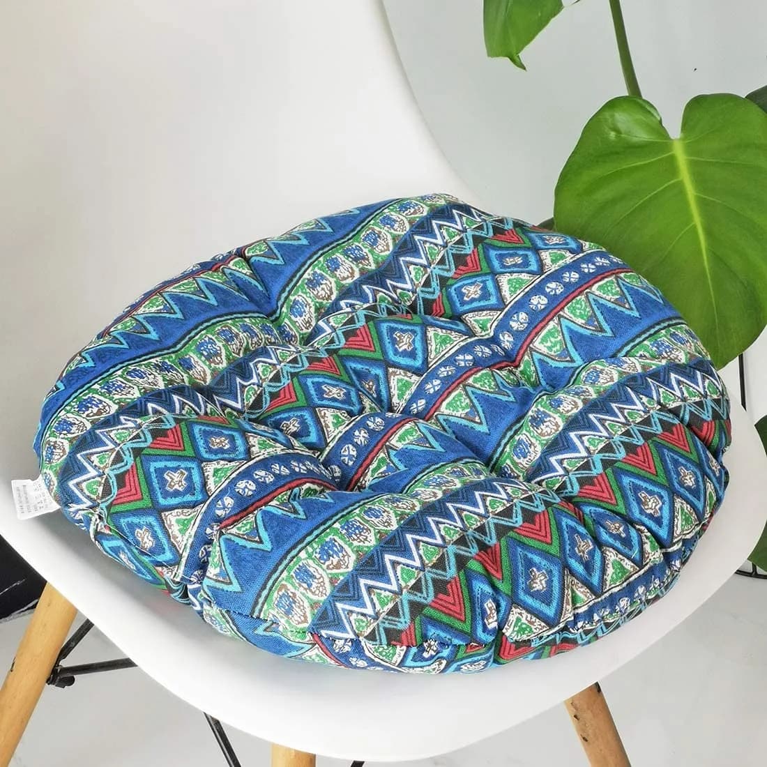 Inyahome Cotton Linen Bohemian Yoga Mandala Meditation Pouf Tatami Floor Pillows Cushion for Living Room Adults & Kids Reading
