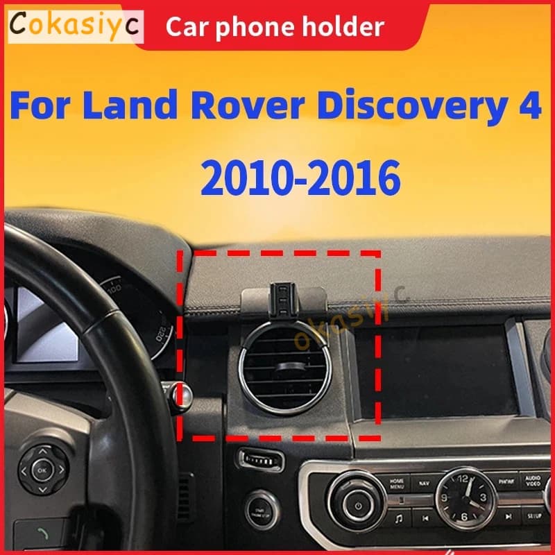 Car Phone Holder For Land Rover Discovery 4 2010 2011 2012-2016 Wireless Charging Special Bracket Fixed Base Cellphone Bracket