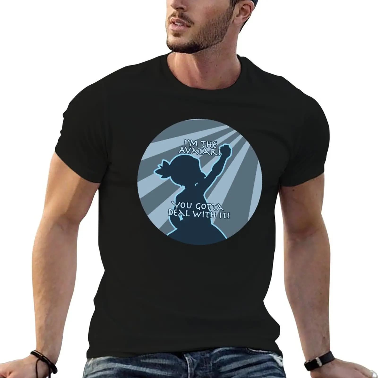 DEAL WITH IT T-Shirt, magliette divertenti, magliette in cotone G-Man, magliette da uomo, magliette grafiche divertenti per uomo