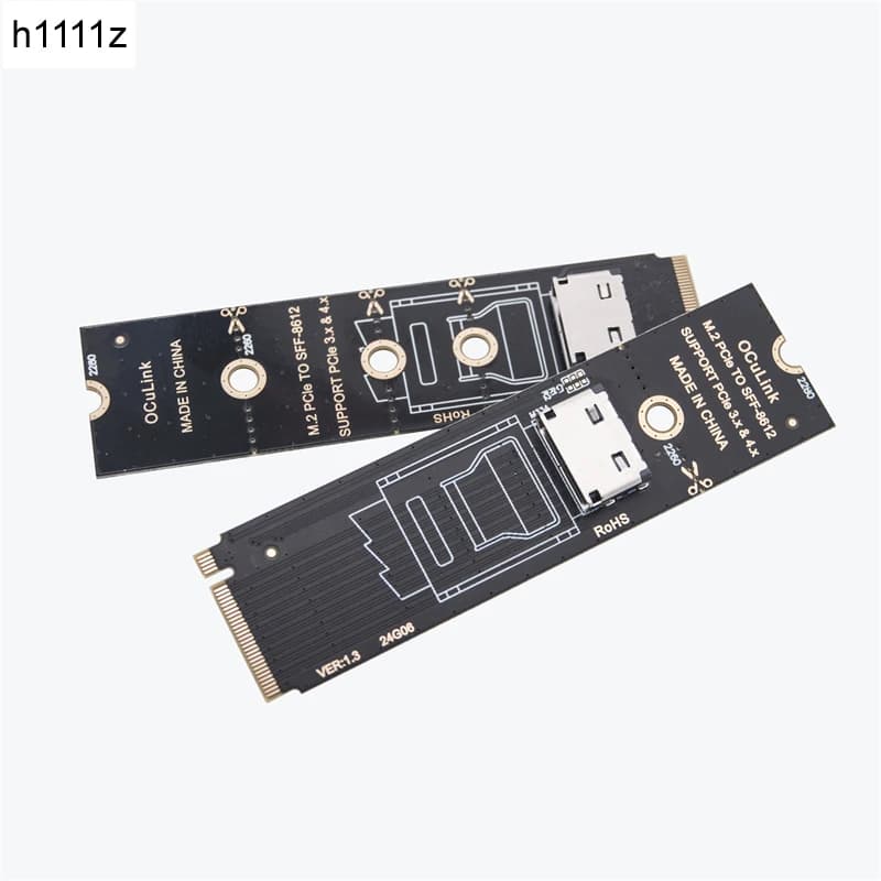 NUOVO M.2 NVME a Oculink Dock Femmina SFF-8612 Adattatore PCI-E X4 Scheda Convertitore Supporta PCIE3.0 4.0 per 2.5 "NVME U.2 SFF 8639 SSD