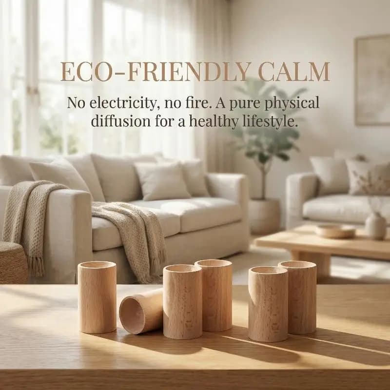 10PCS Tumbler Wood Diffuser Flameless Aromatherapy Essential Oil Diffuser Mosquito Repellent Device
