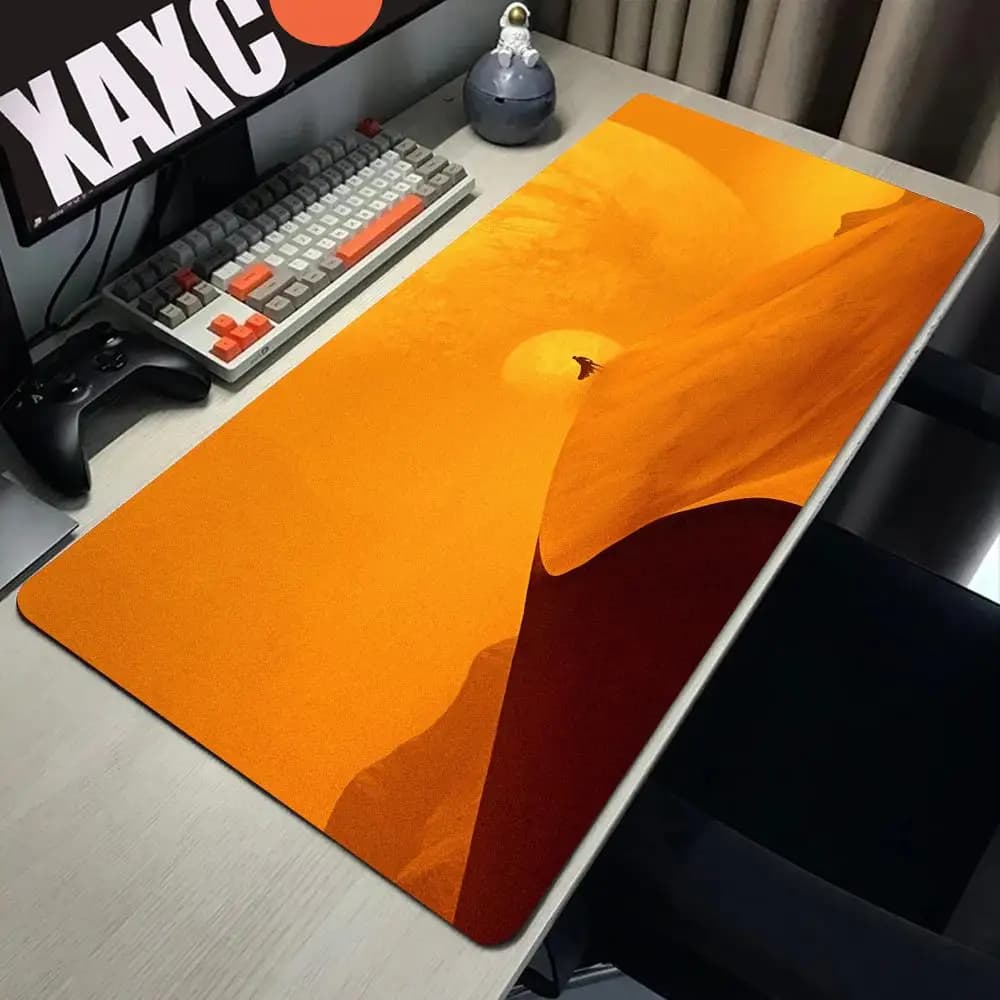 Tappetino per Mouse Dune accessori da gioco Kawaii tappetino da scrivania per tastiera tappetino da tavolo Varmilo grande Tapis De Souris PC Gamer CS GO Mousepad