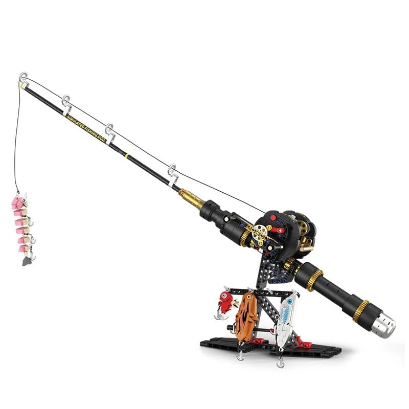 DISPONIBLE - Set of Construction MOC Idea: Drum Fishing Cane - Children's Assembling Mats - Birthday Gift