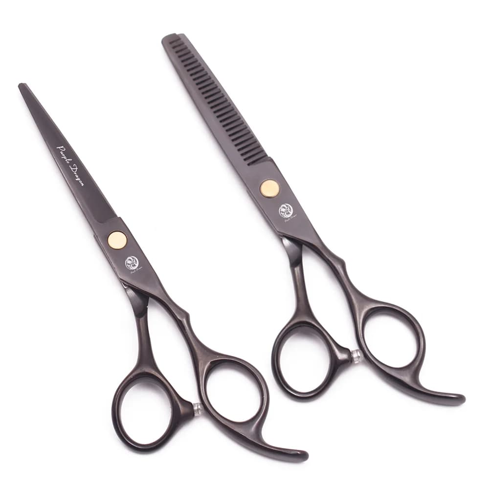 Forbici per tagliare i capelli 5.5 "6" drago viola forbici per parrucchieri forbici per sfoltire Set forbici per capelli di buona qualità all'ingrosso Z1005