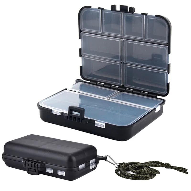 1 piece adjustable compartment equipment box with wrist strap for fishing baits and accessories Portable waterproof case