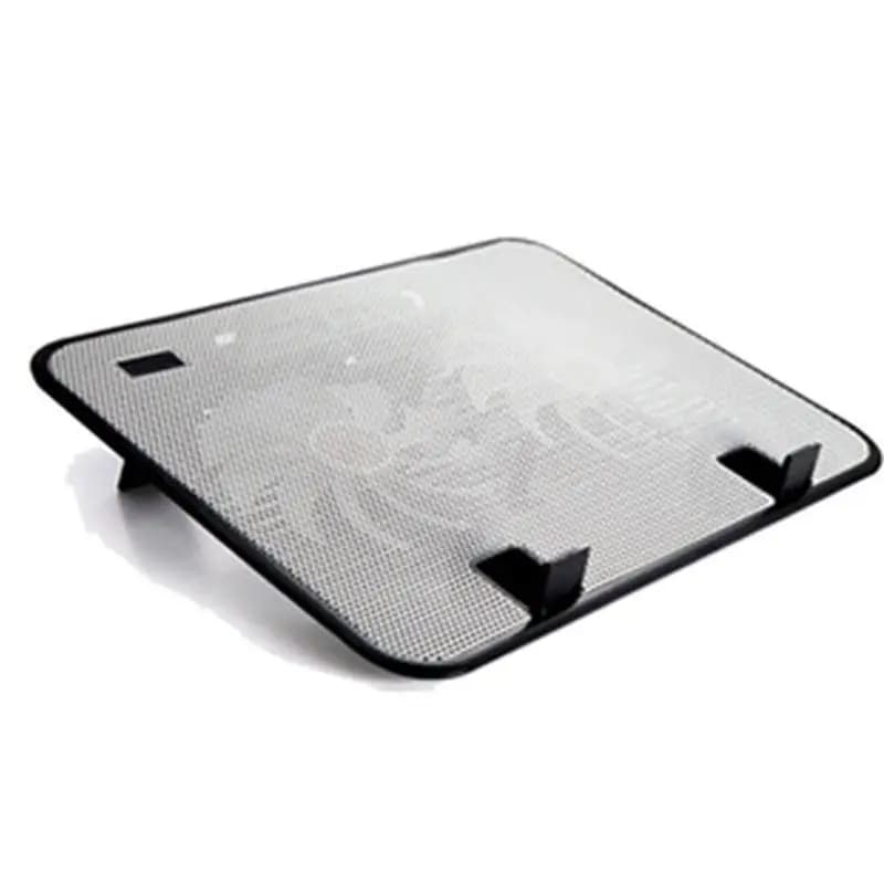 652F Gaming Laptop Cooler Ventola silenziosa Tappetini raffreddamento per laptop in metallo Porta USB Supporto portatile per