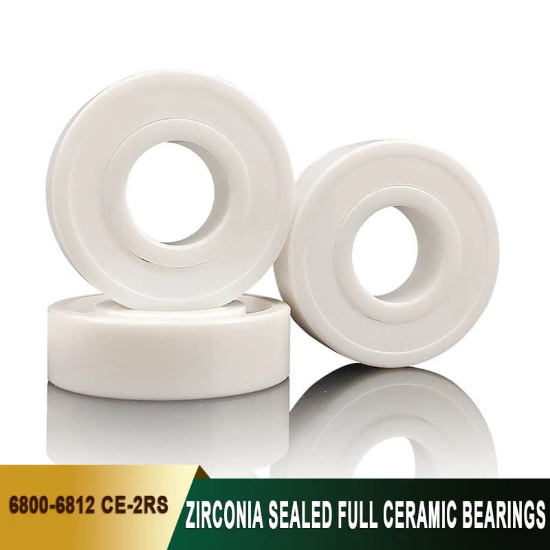 Cuscinetto in Zirconia Ceramica Sigillato su Due Lati 6800 6801 6802 6803 6804 6805 6806 6807 6808 6809 6810 6811 6812 CE-2RS