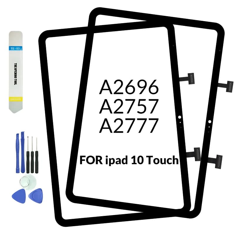 1 Pz Per ipad 10 10th 10.9 "2022 Frontale Touch Screen Digitizer Sensore di Vetro Display di Ricambio A2696 A2757 A2777 Touchscreen