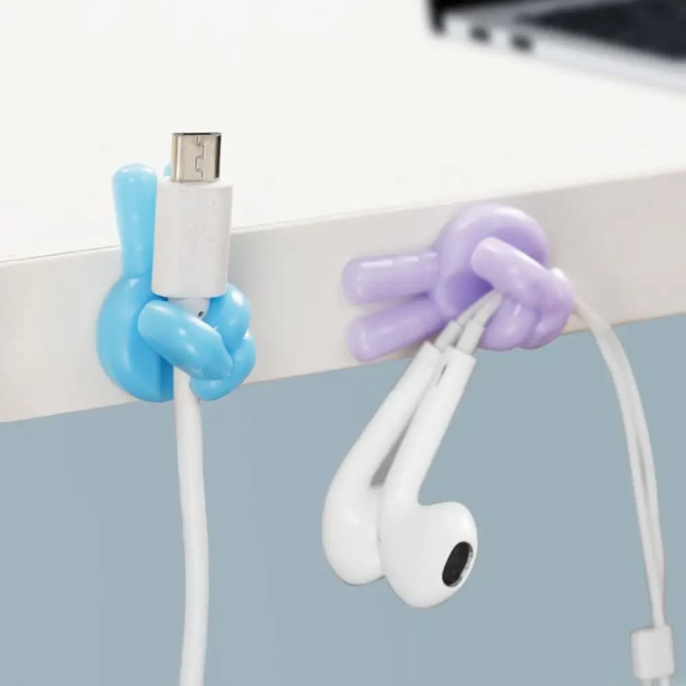 PVC Creative Thumb Cable Organizer Self-Adhesive Thumb Self-Adhesive Thumb Wire Holder Ins Cord Holder