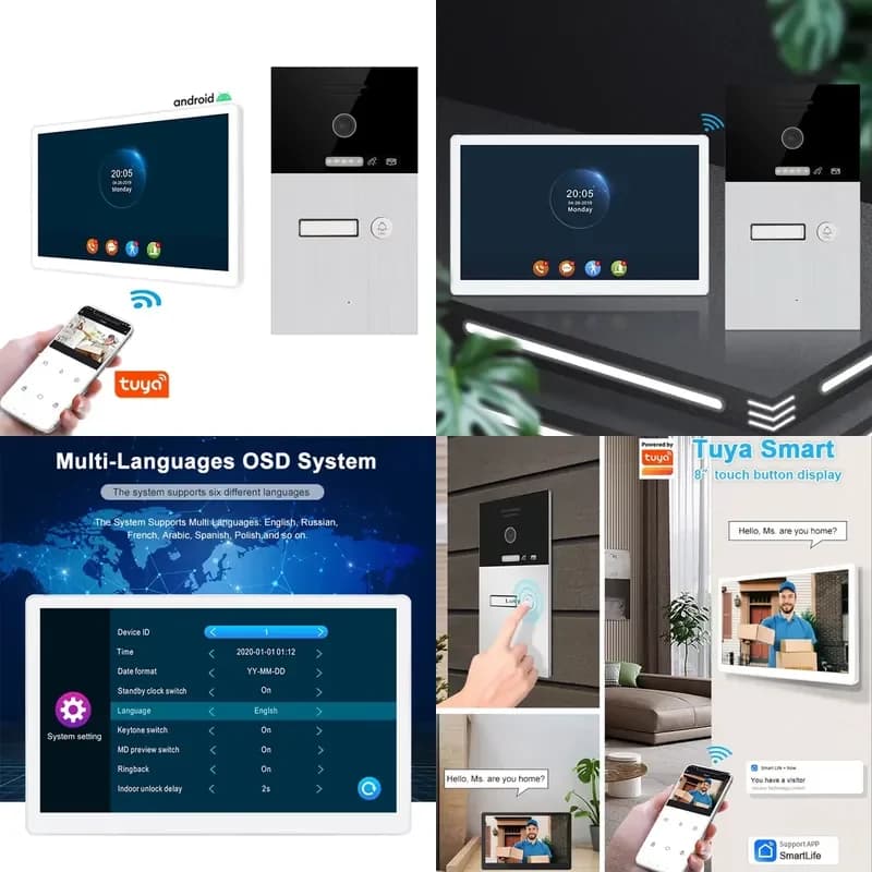 Door Bell Camera Door Phone Vodacom Live Informe Dicom TCP/IP Wires Video