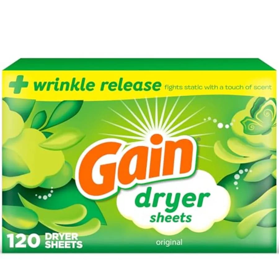 Gain dryer sheets Plus Wrinkle Release, Original Scent,,Fights static with a touch of scent, laundry sheets